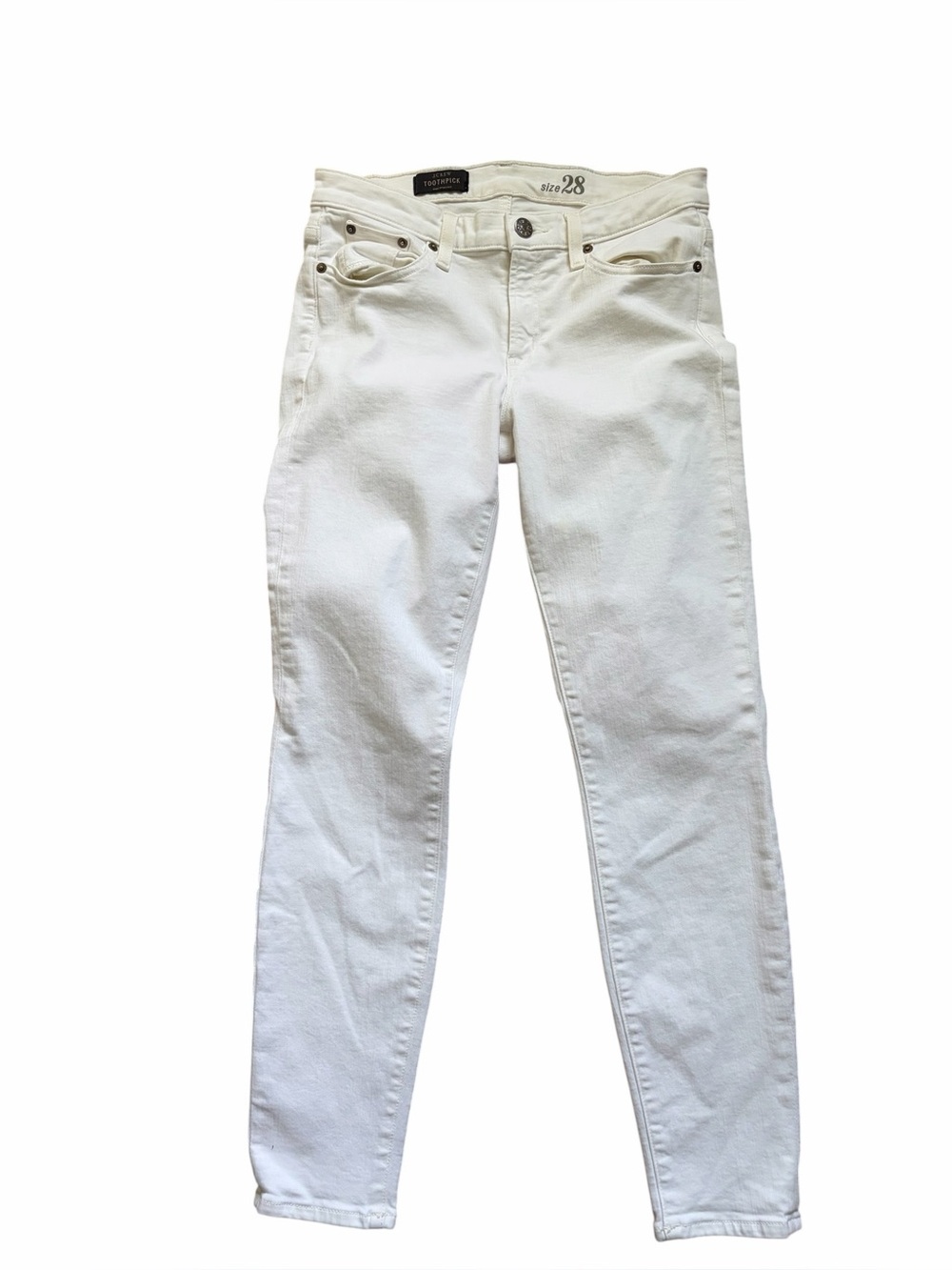 J Crew white toothpick jeans